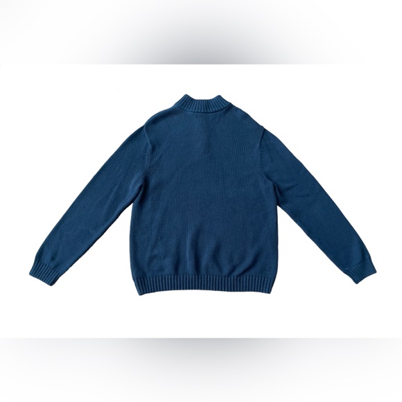 Chaps: 100% Cotton Blue Sweater - Picture 4 of 16